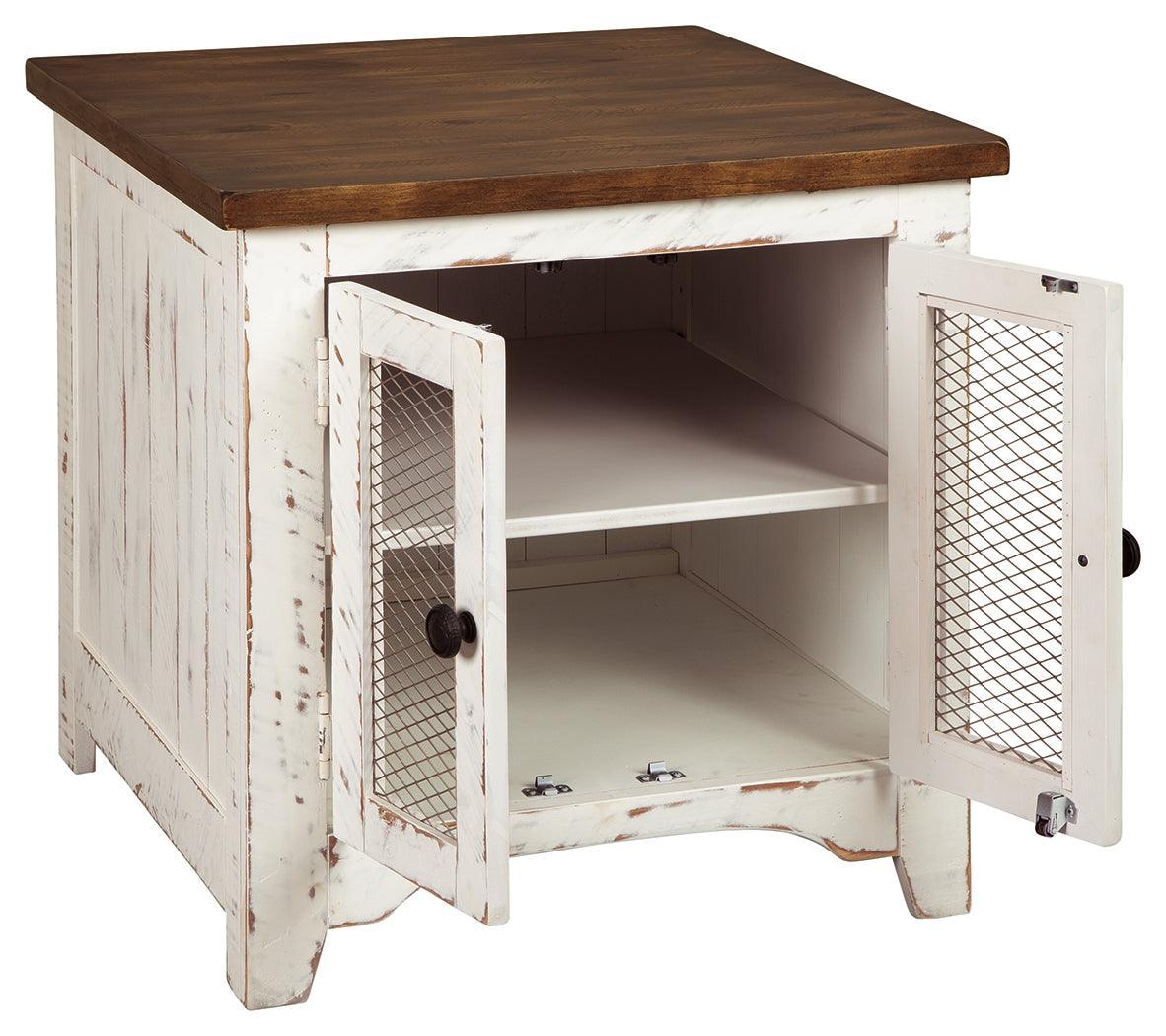 Wystfield White Brown End Table - Image 3