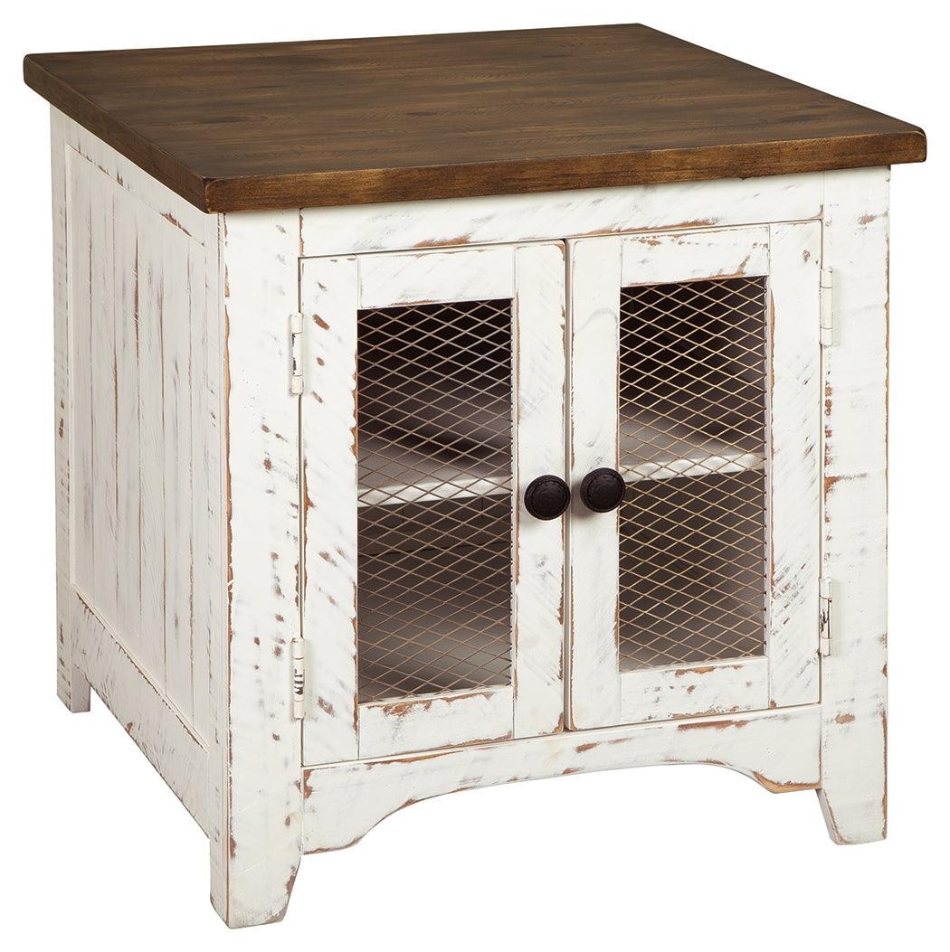 Wystfield White Brown End Table - Image 2