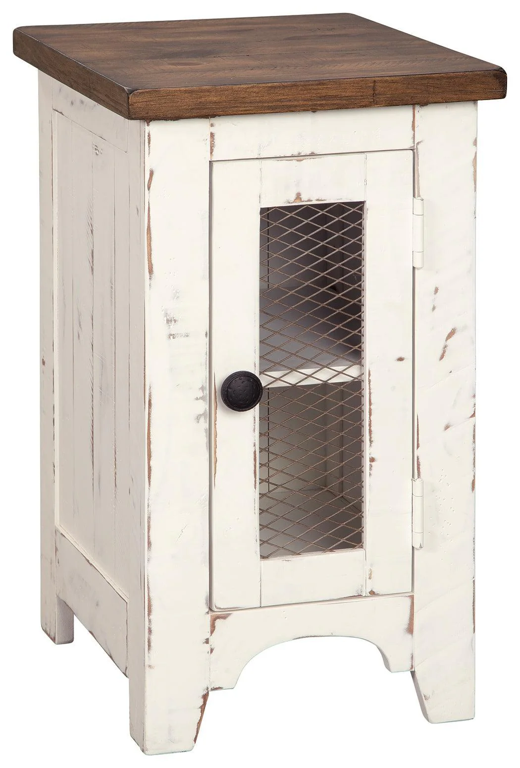 Wystfield White Brown Chairside End Table - Image 2