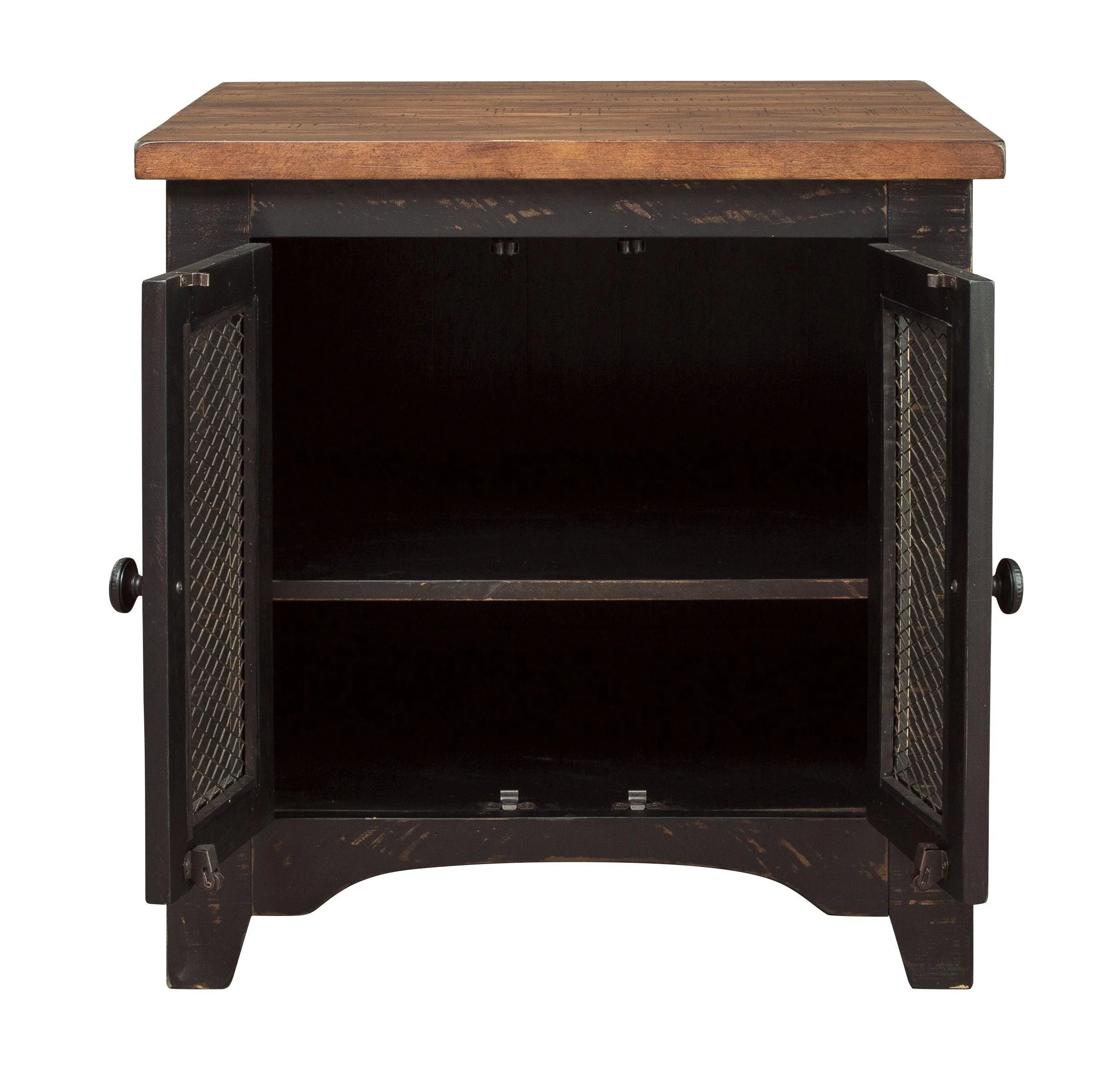 Valebeck Black Brown End Table - Image 3