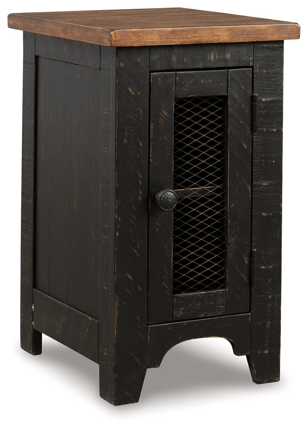 Valebeck Black Brown Chairside End Table - Image 2