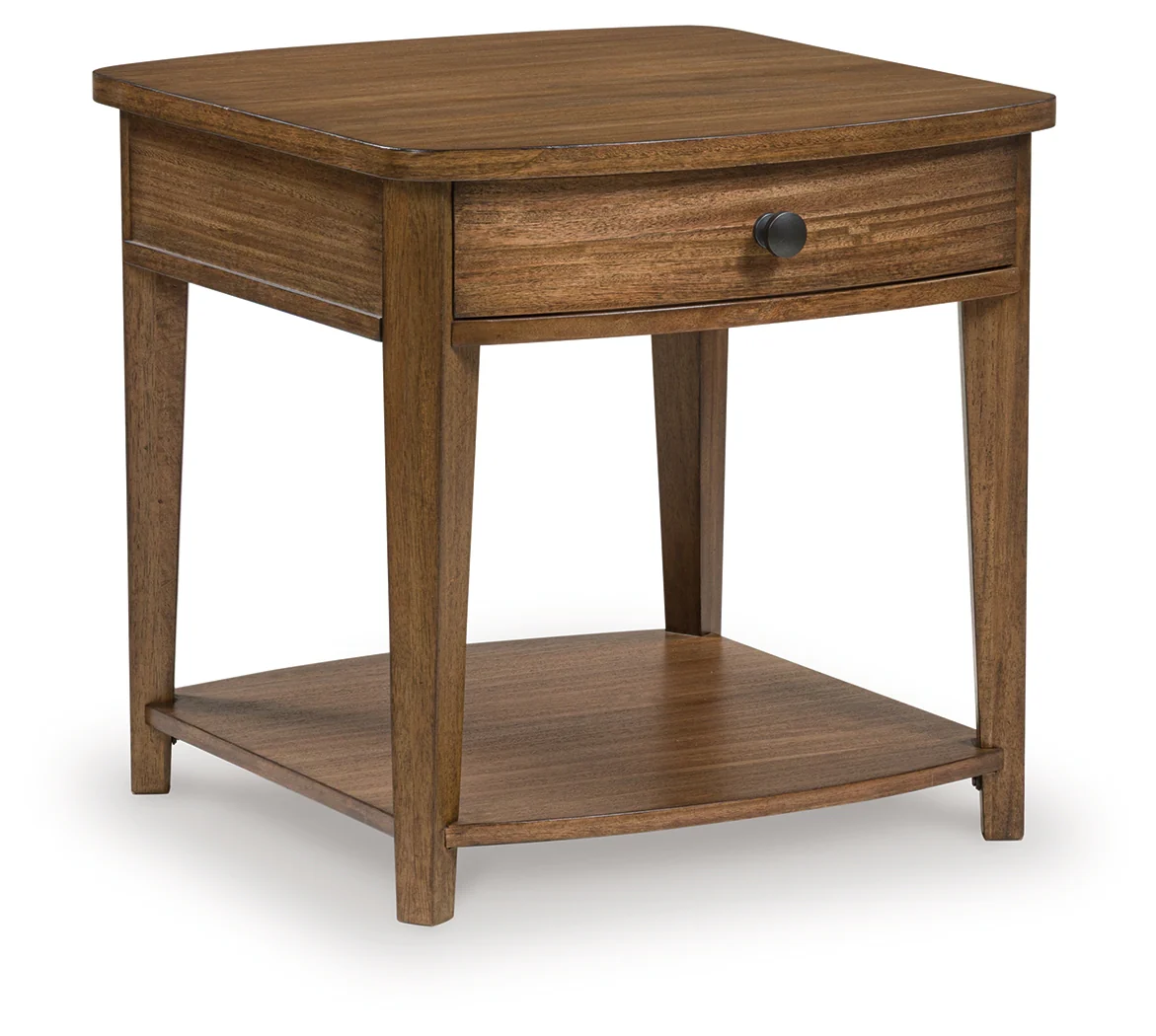 Burkbyer Brown End Table - Image 2