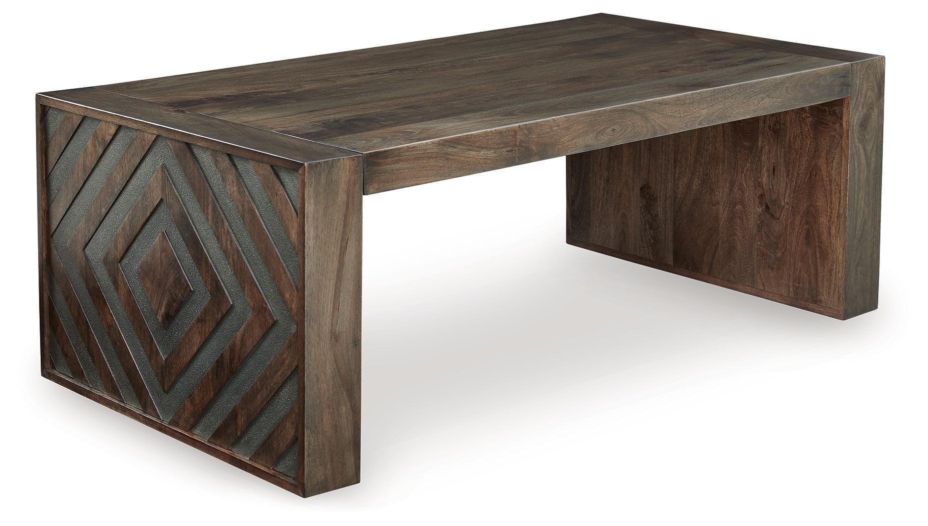 Dreggan Brown Coffee Table - Image 2