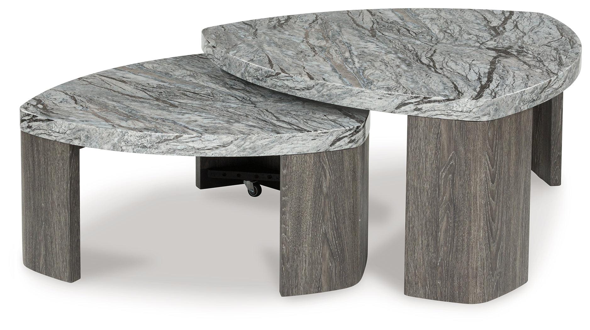 Surmour Gray/Brown Stacked Coffee Table - Image 2