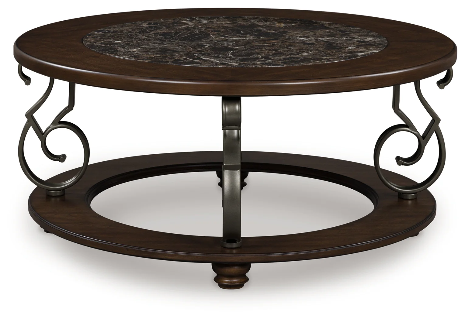Frallyn Dark Brown Coffee Table