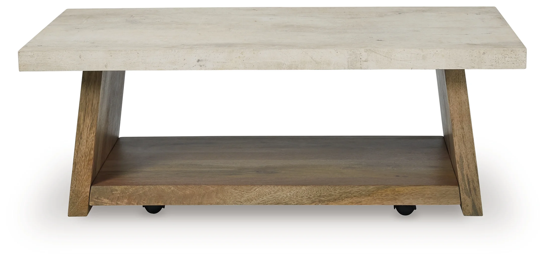Brendalhouse Light Brown Coffee Table with 1 End Table - Image 3