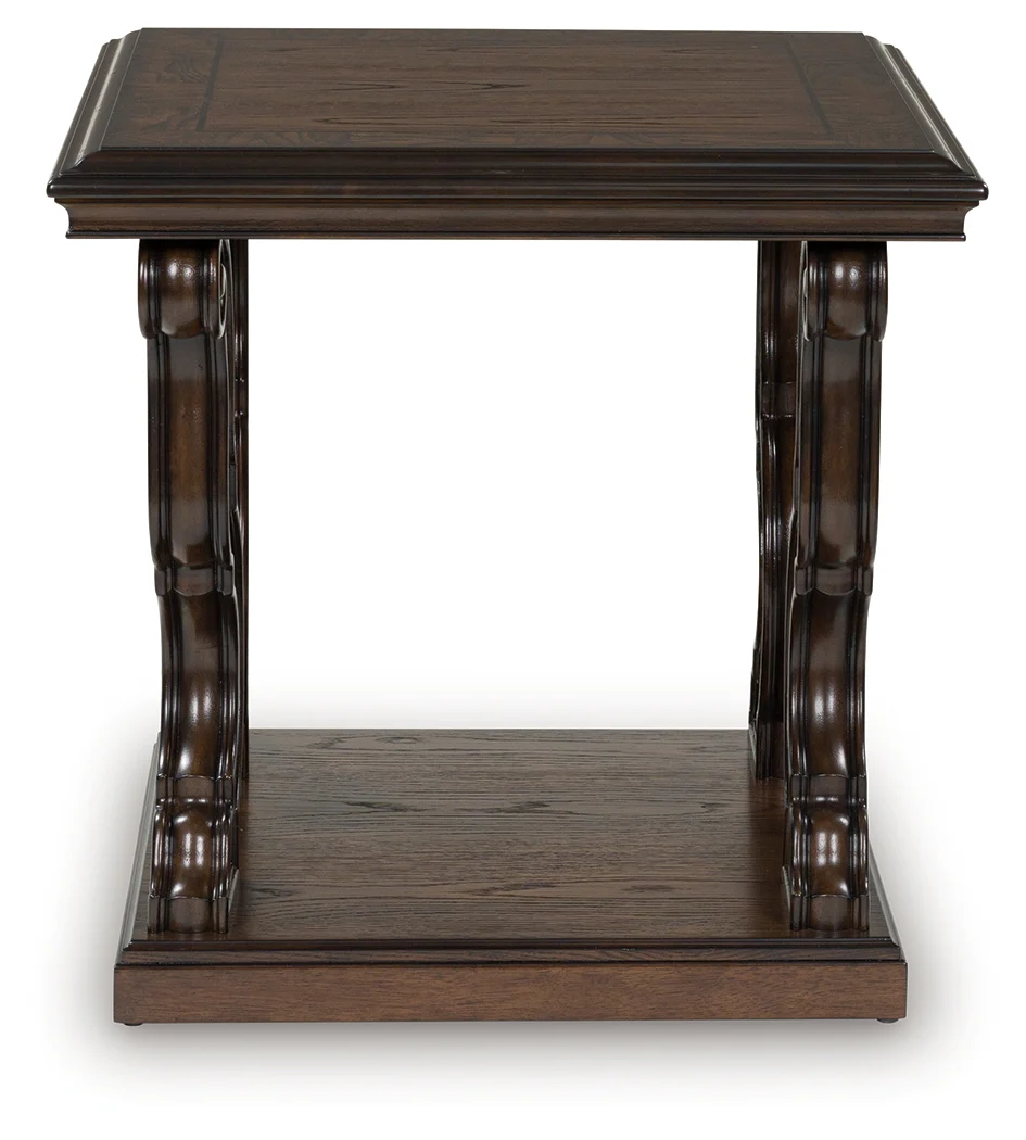 Maylee Dark Brown End Table - Image 3