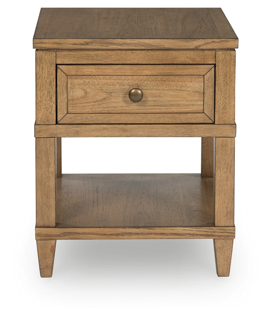 Sharlance Light Brown Coffee Table with 1 End Table - Image 3