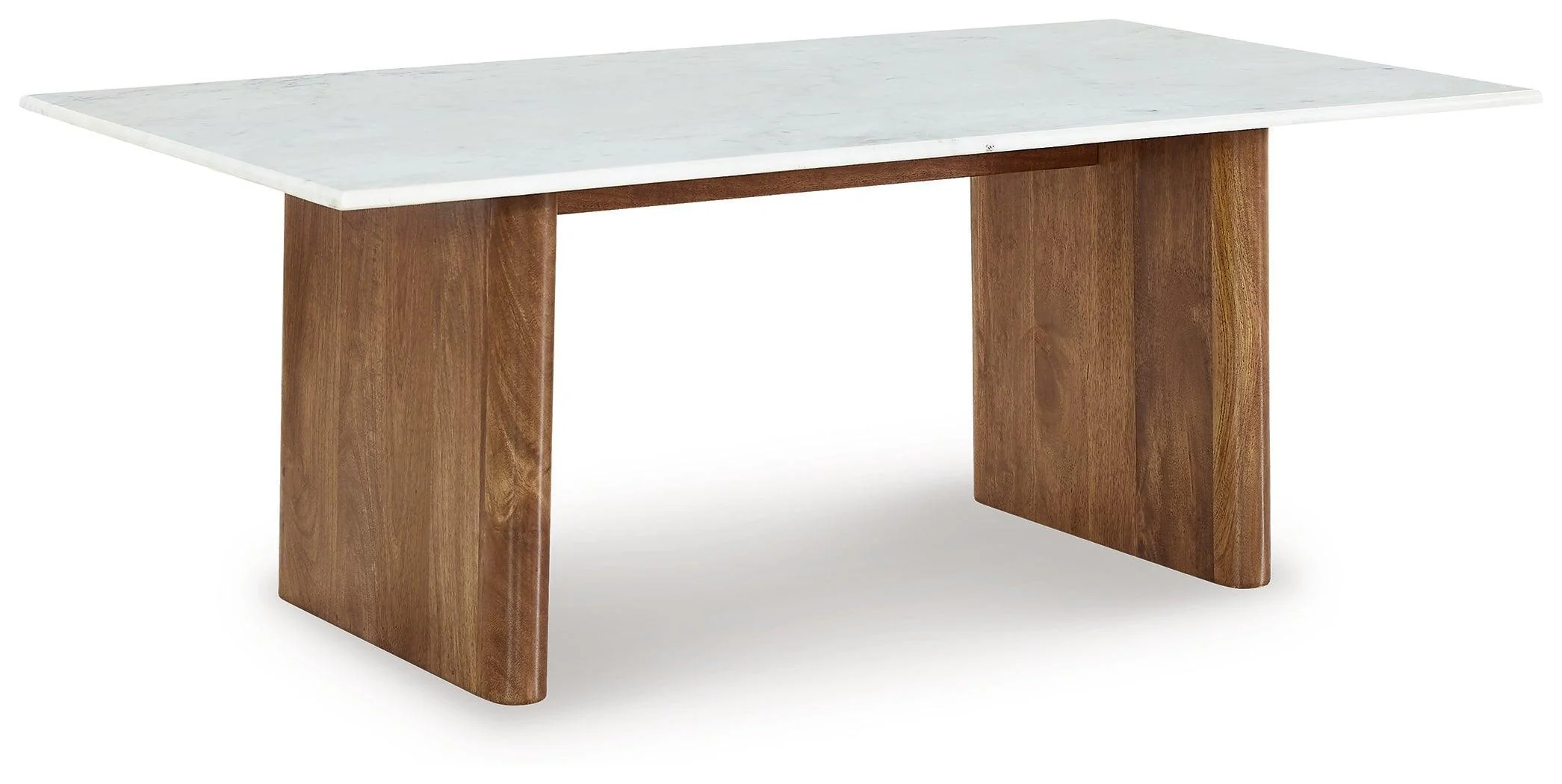 Isanti Light Brown White Coffee Table - Image 2
