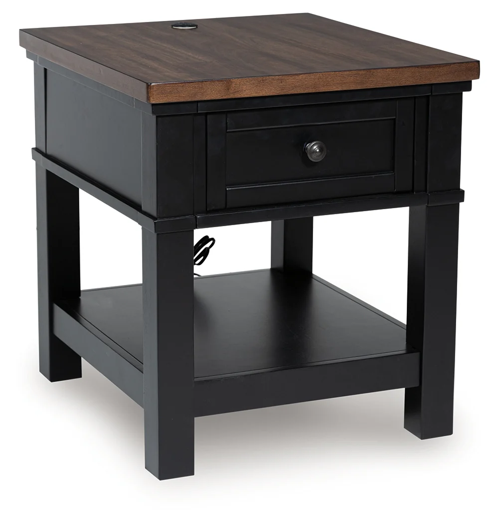 Wildenauer Brown/Black End Table - Image 2