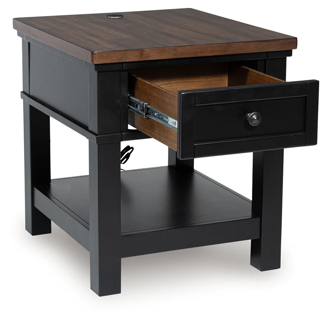 Wildenauer Brown/Black End Table - Image 3