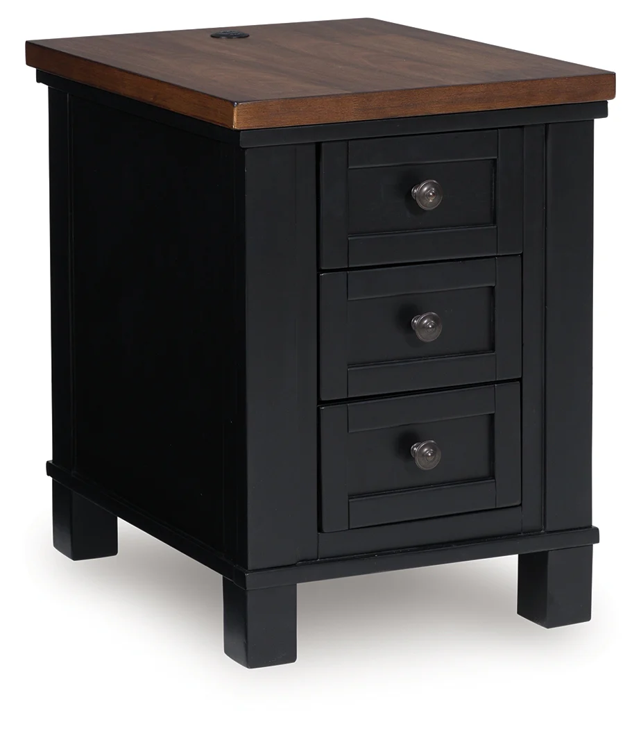 Wildenauer Brown/Black Chairside End Table - Image 2