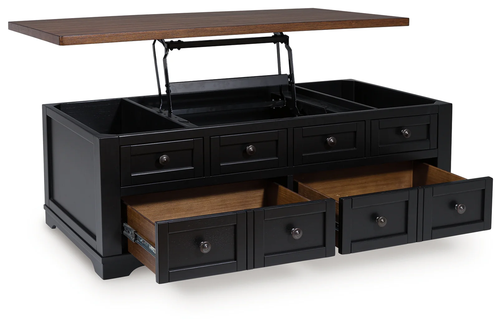 Wildenauer Brown/Black Lift-Top Coffee Table - Image 3