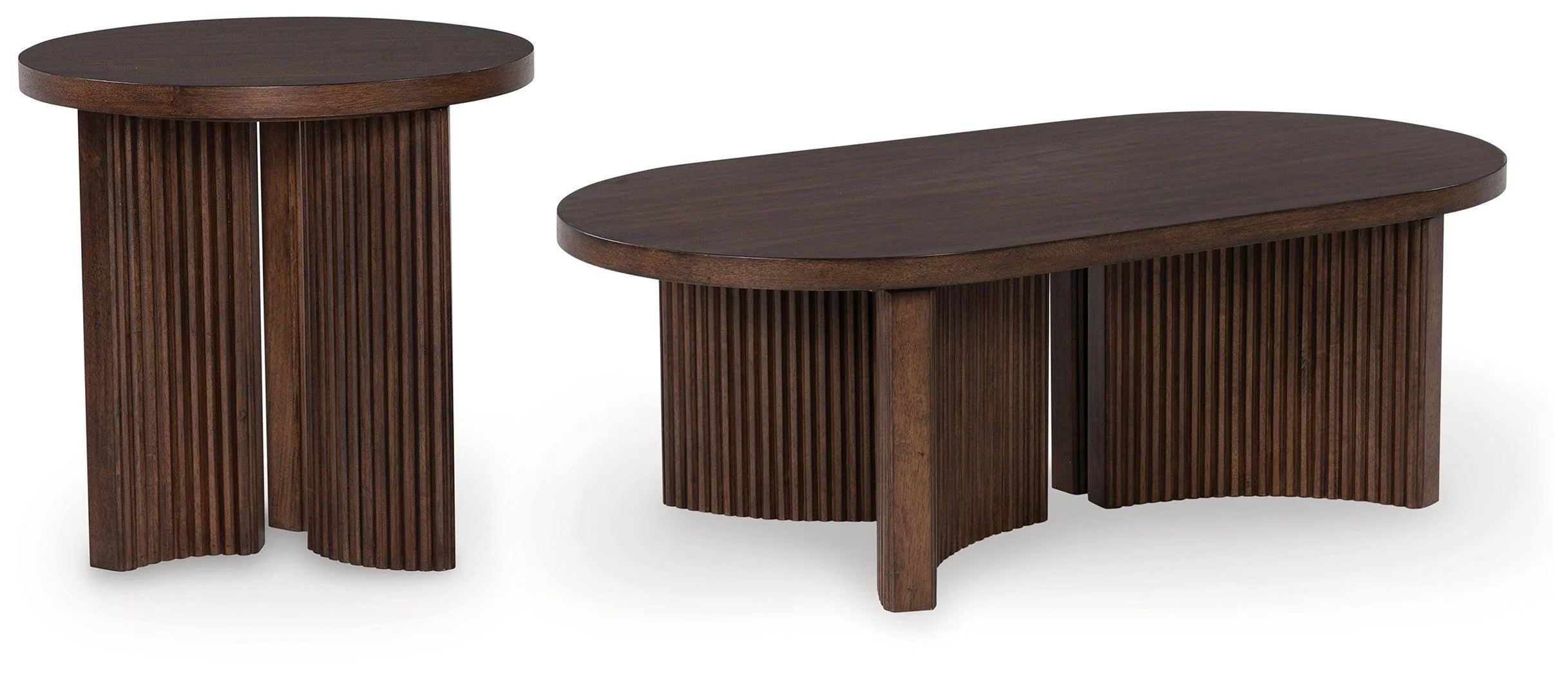 Korestone Dark Brown Coffee Table with 1 End Table - Image 2