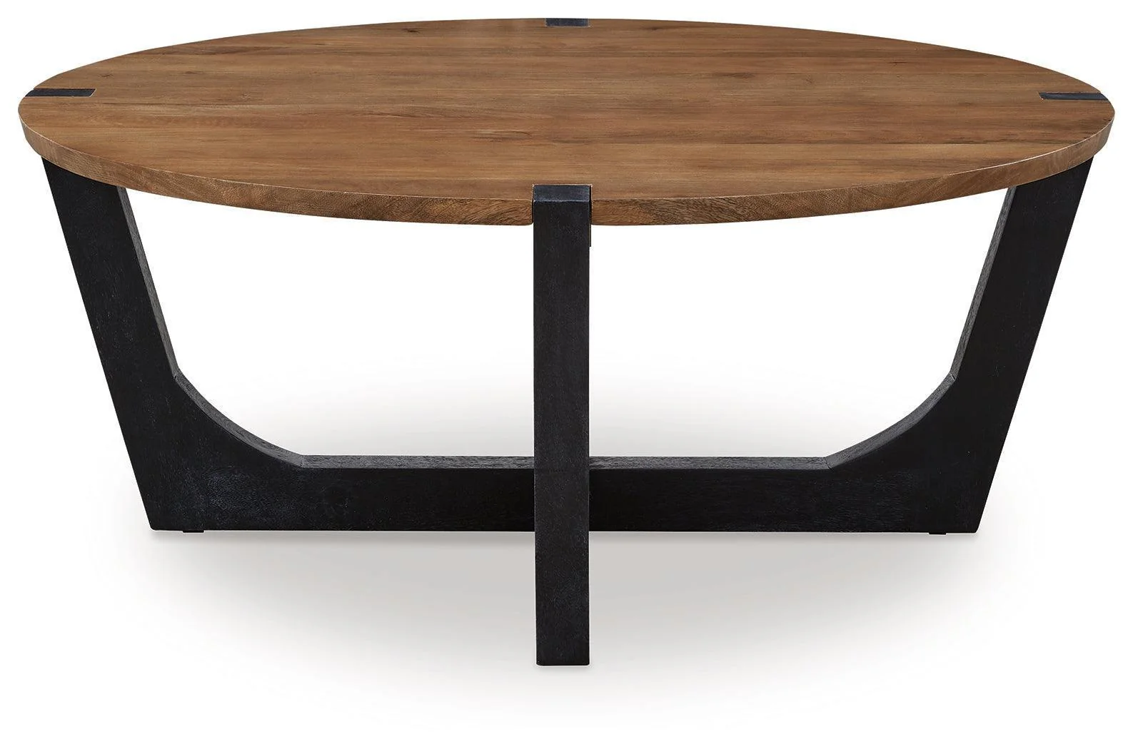 Hanneforth Brown Black Coffee Table - Image 3