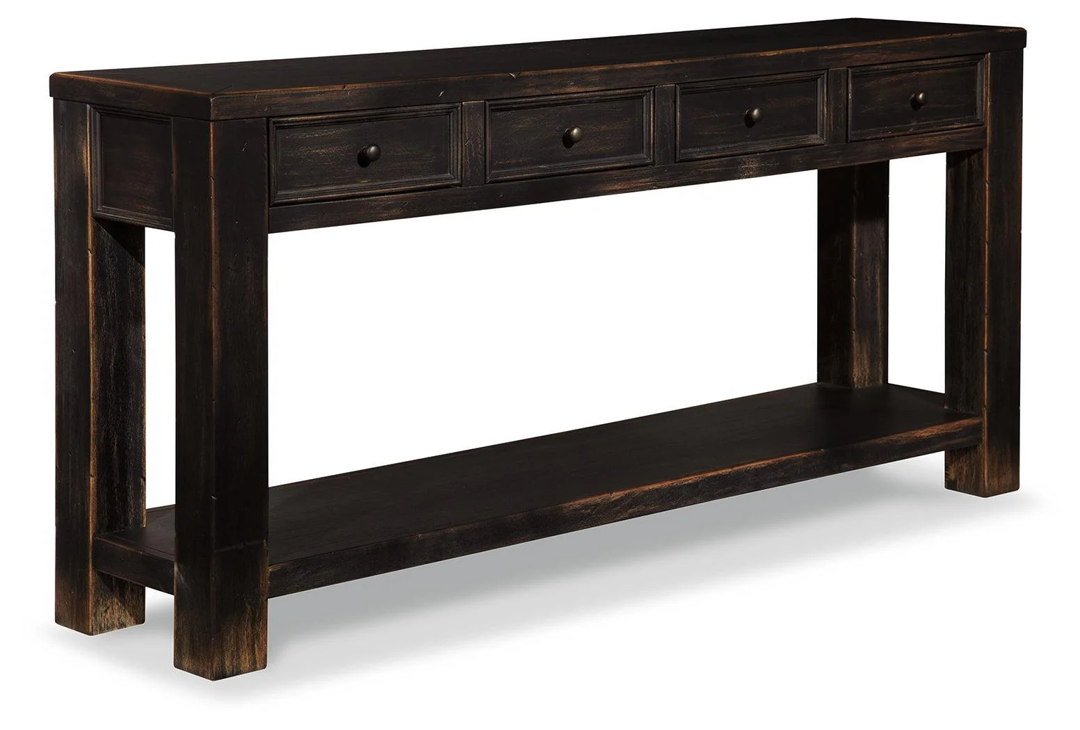 Gavelston Black Sofa Console Table - Image 2
