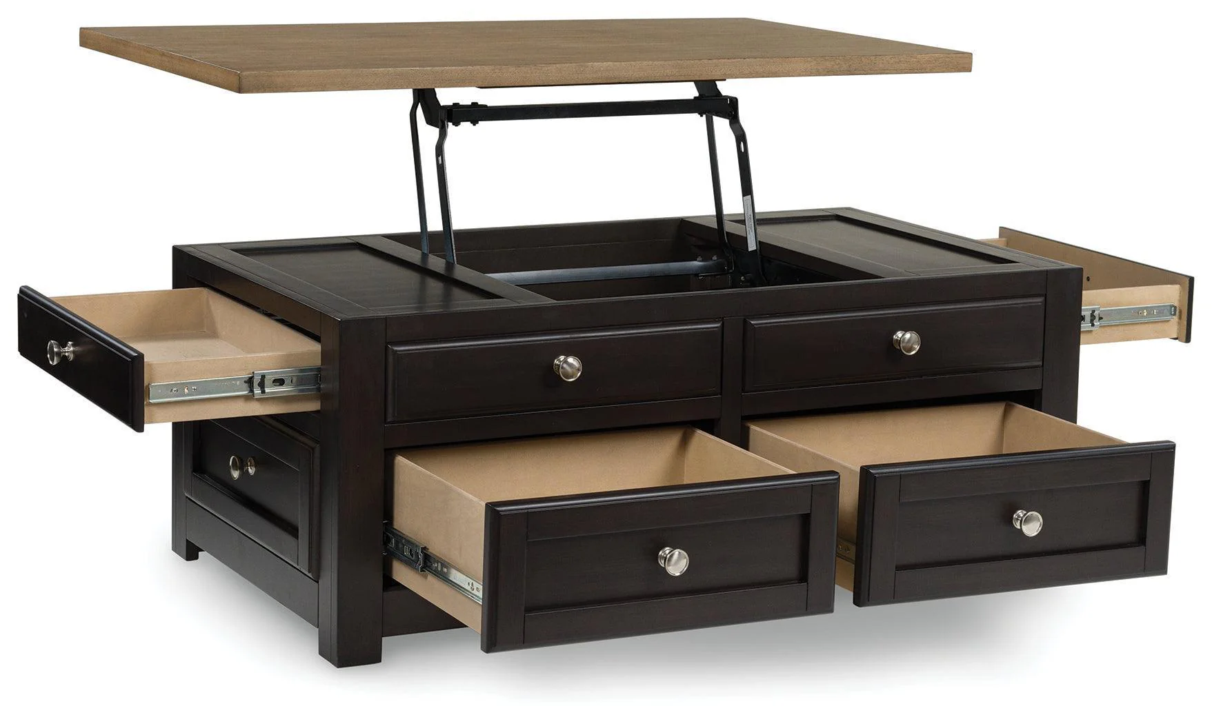 Drazmine Brown Lift-Top Coffee Table - Image 3