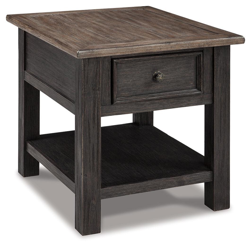 Tyler Creek Grayish Brown Black End Table - Image 2