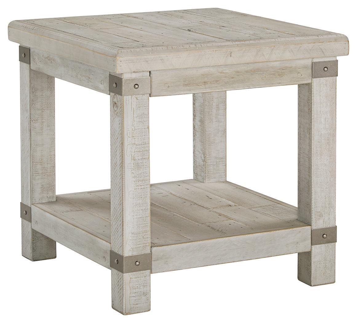 Carynhurst White Wash Gray End Table - Image 2