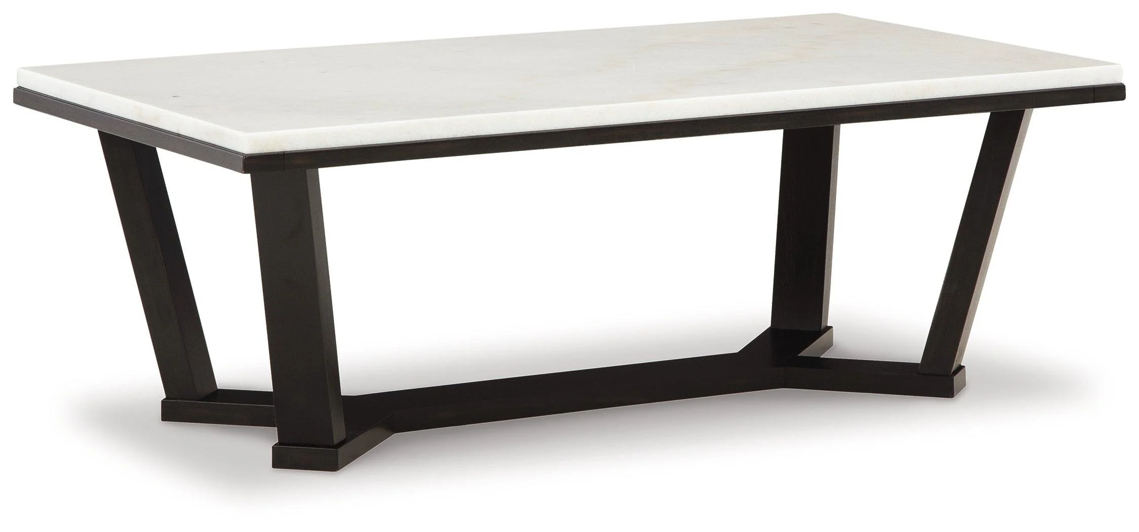 Fostead White Espresso Coffee Table - Image 2
