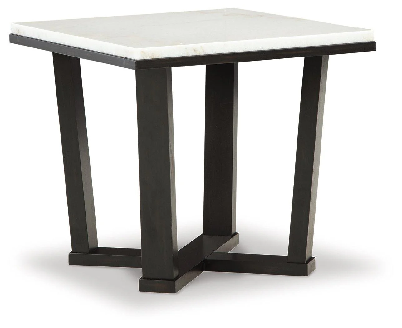 Fostead White Espresso End Table - Image 2