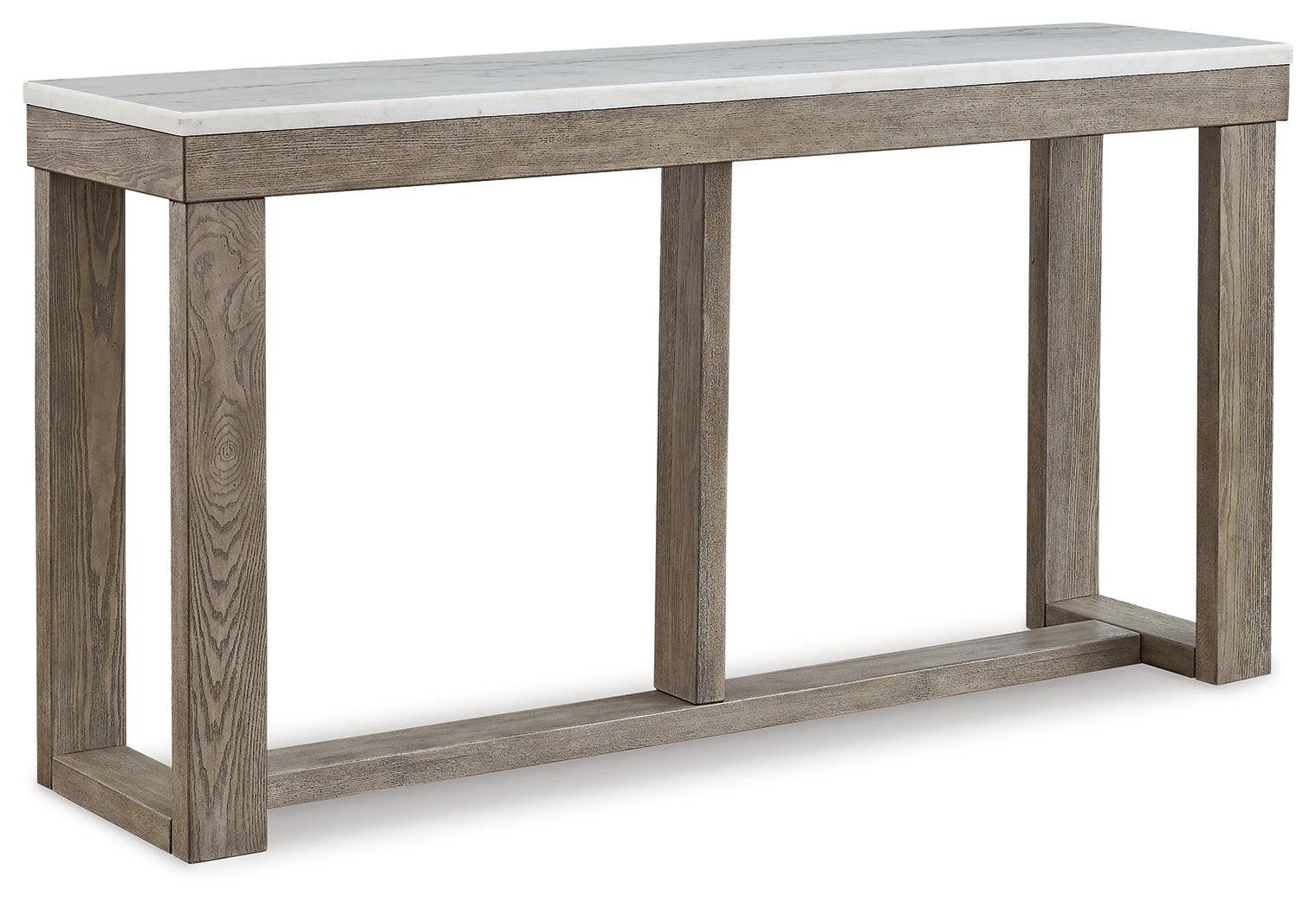 Loyaska Brown Ivory Sofa Table - Image 2