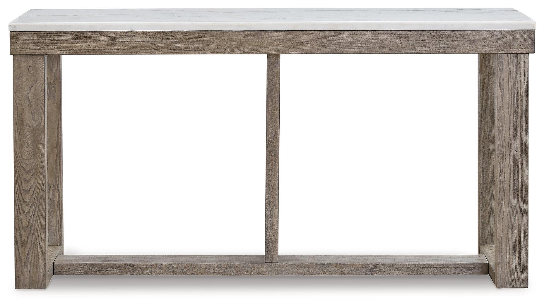 Loyaska Brown Ivory Sofa Table - Image 3