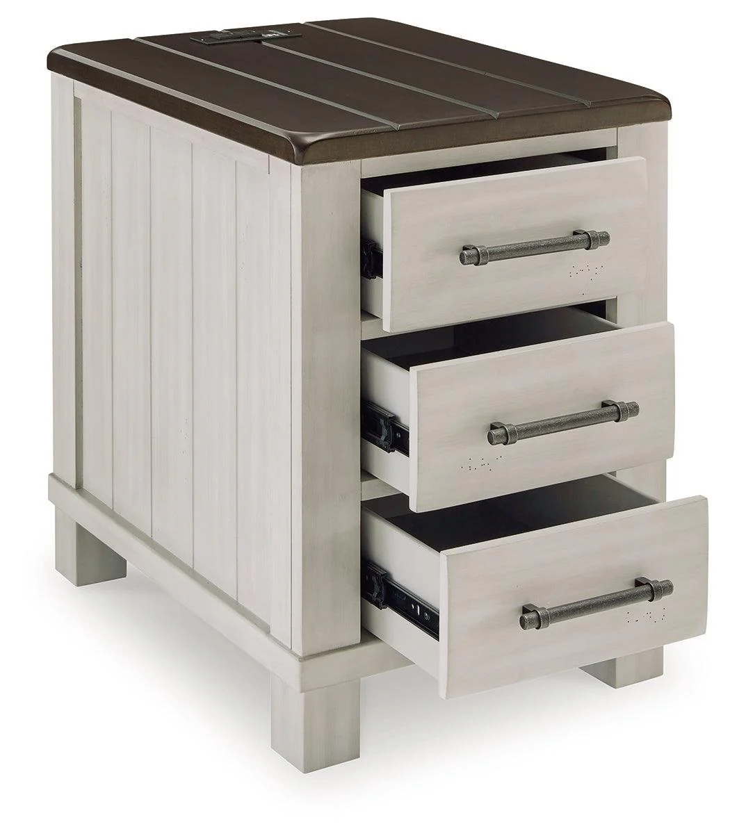 Darborn Gray Brown Chairside End Table - Image 3