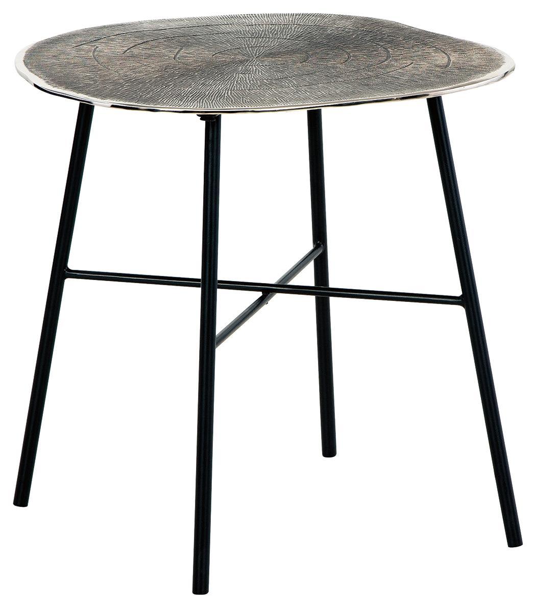 Laverford Chrome Black End Table - Image 2