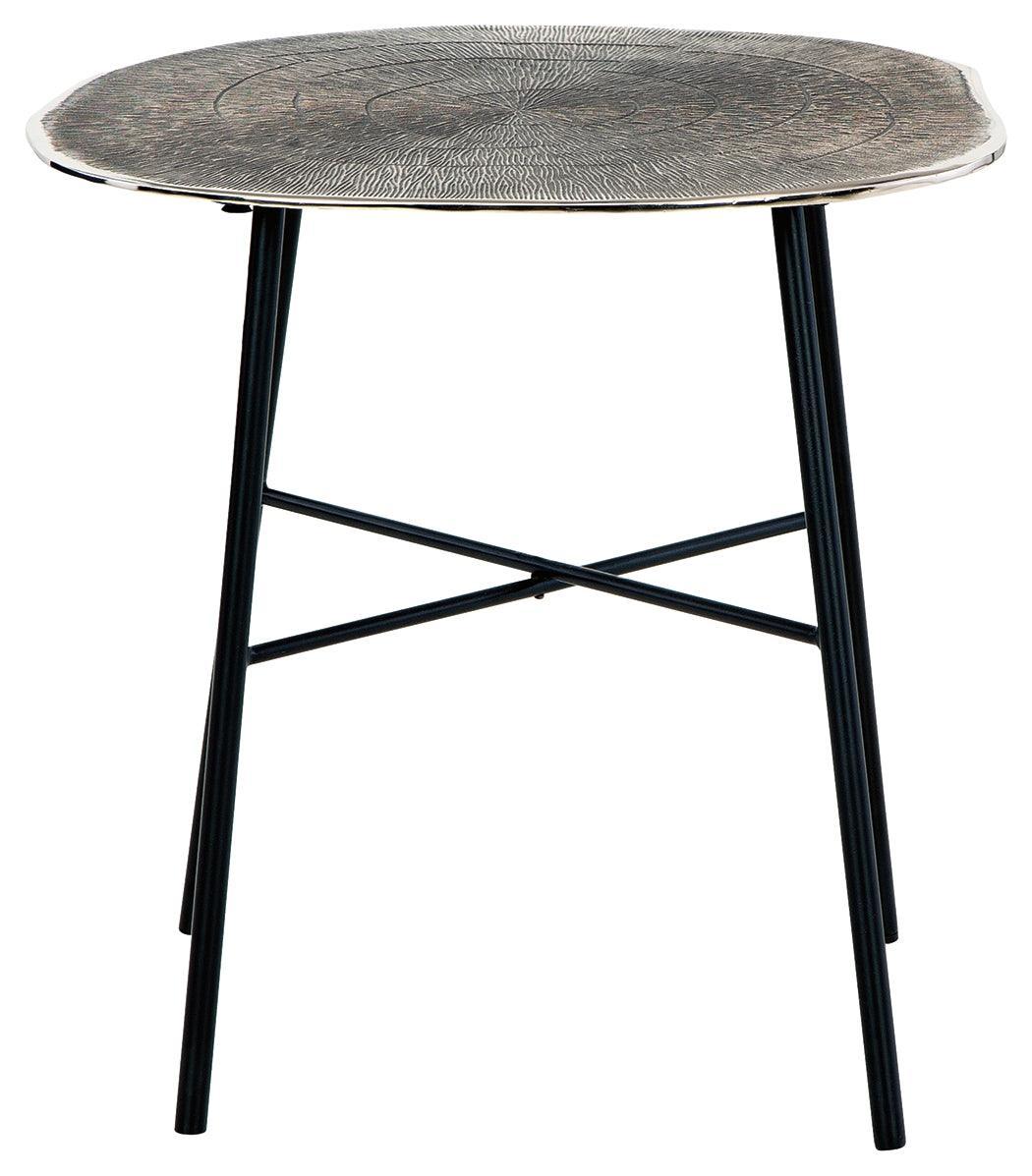 Laverford Chrome Black End Table - Image 3