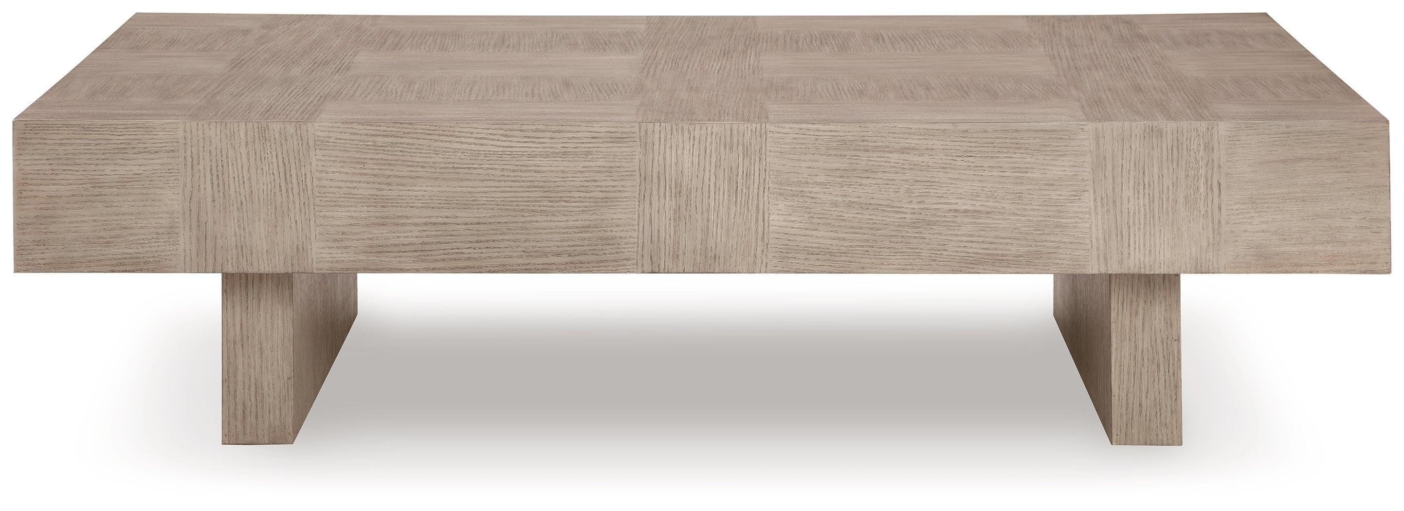 Jorlaina Light Grayish Brown Coffee Table - Image 3