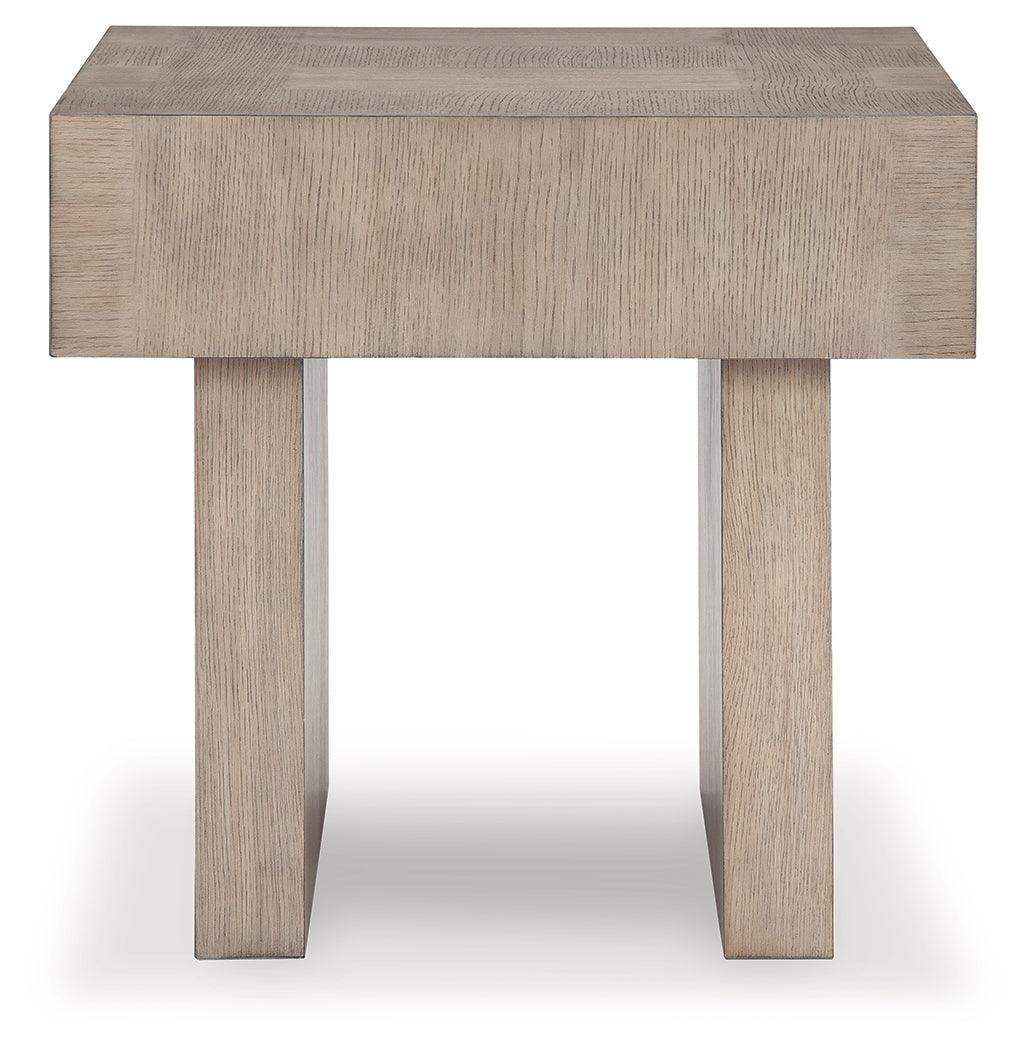 Jorlaina Light Grayish Brown End Table - Image 3