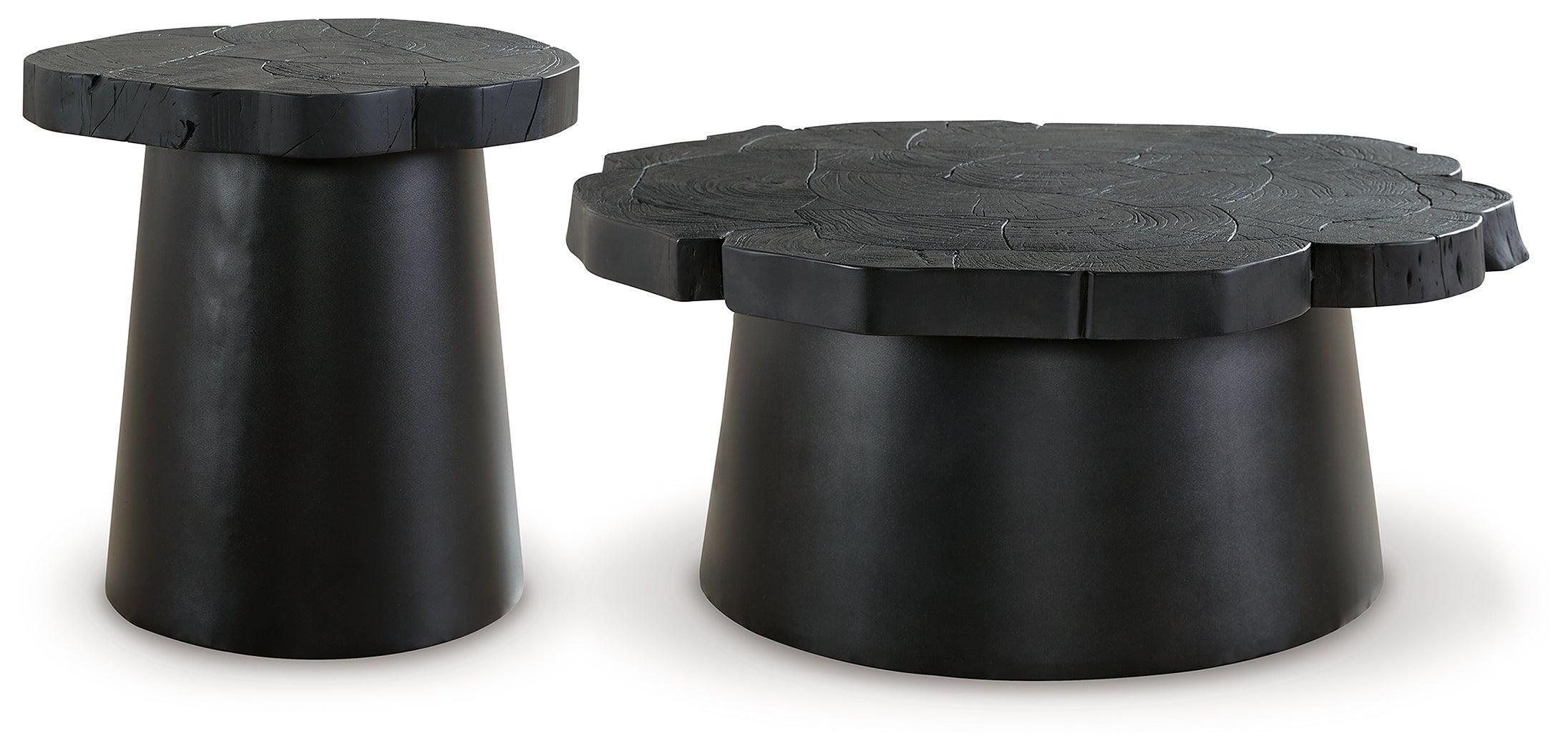 Wimbell Black Coffee Table With 1 End - Image 2