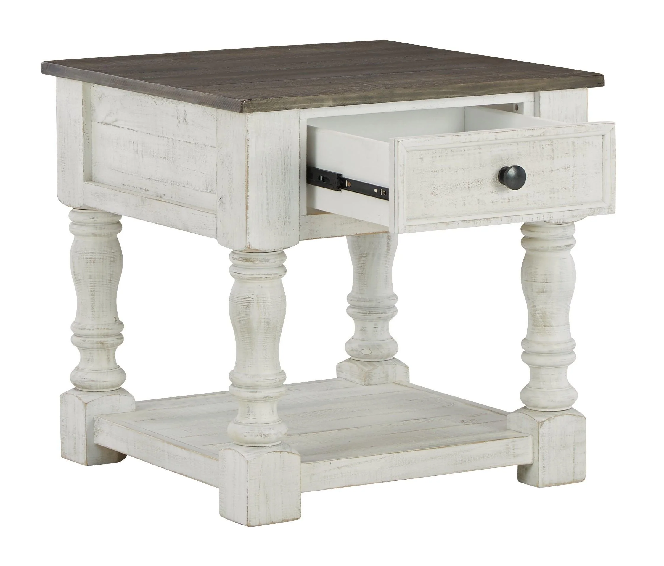 Havalance White Gray End Table - Image 3
