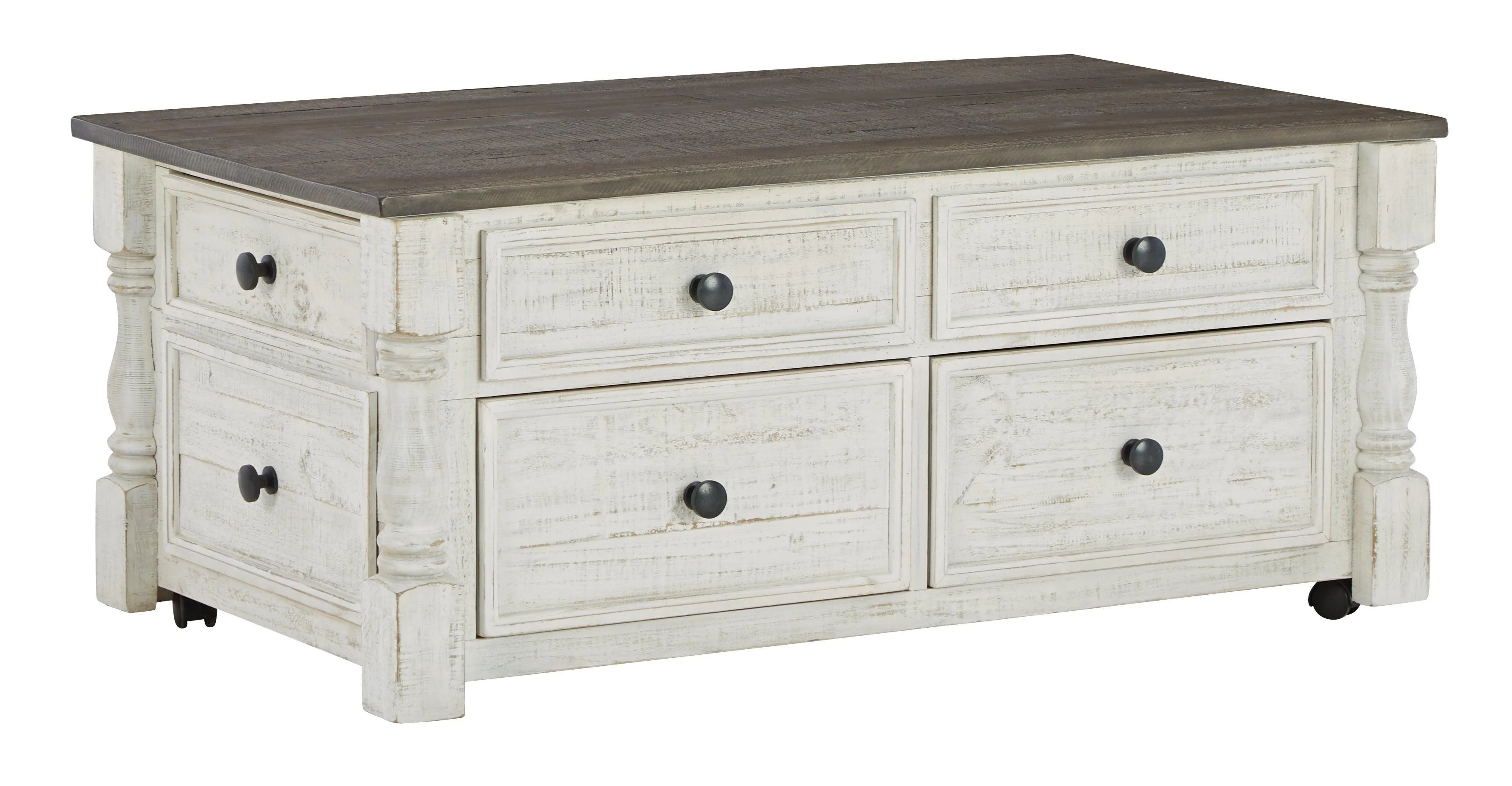 Havalance White Gray Lift-top Coffee Table - Image 2
