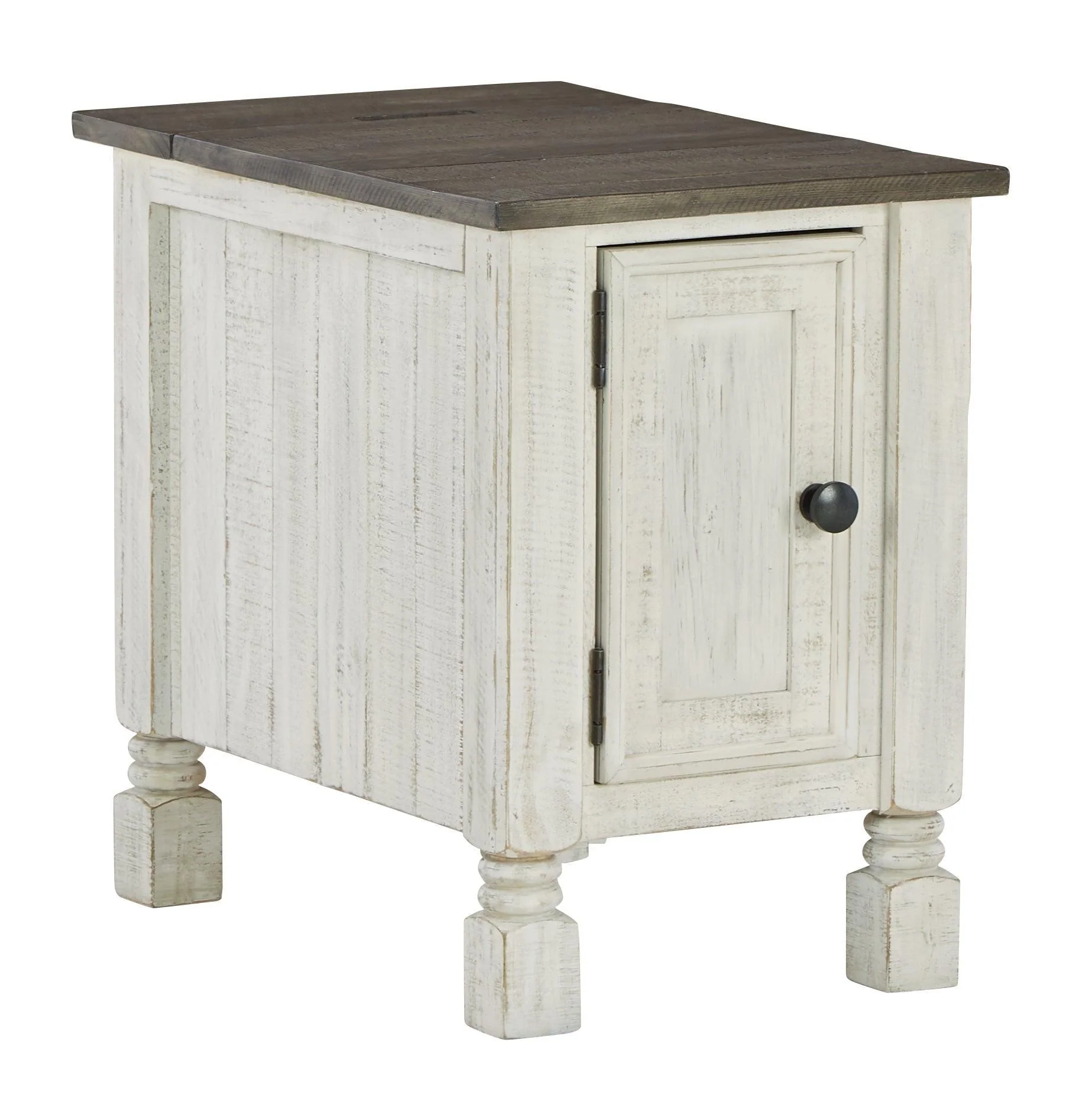Havalance White Gray Chairside End Table - Image 2
