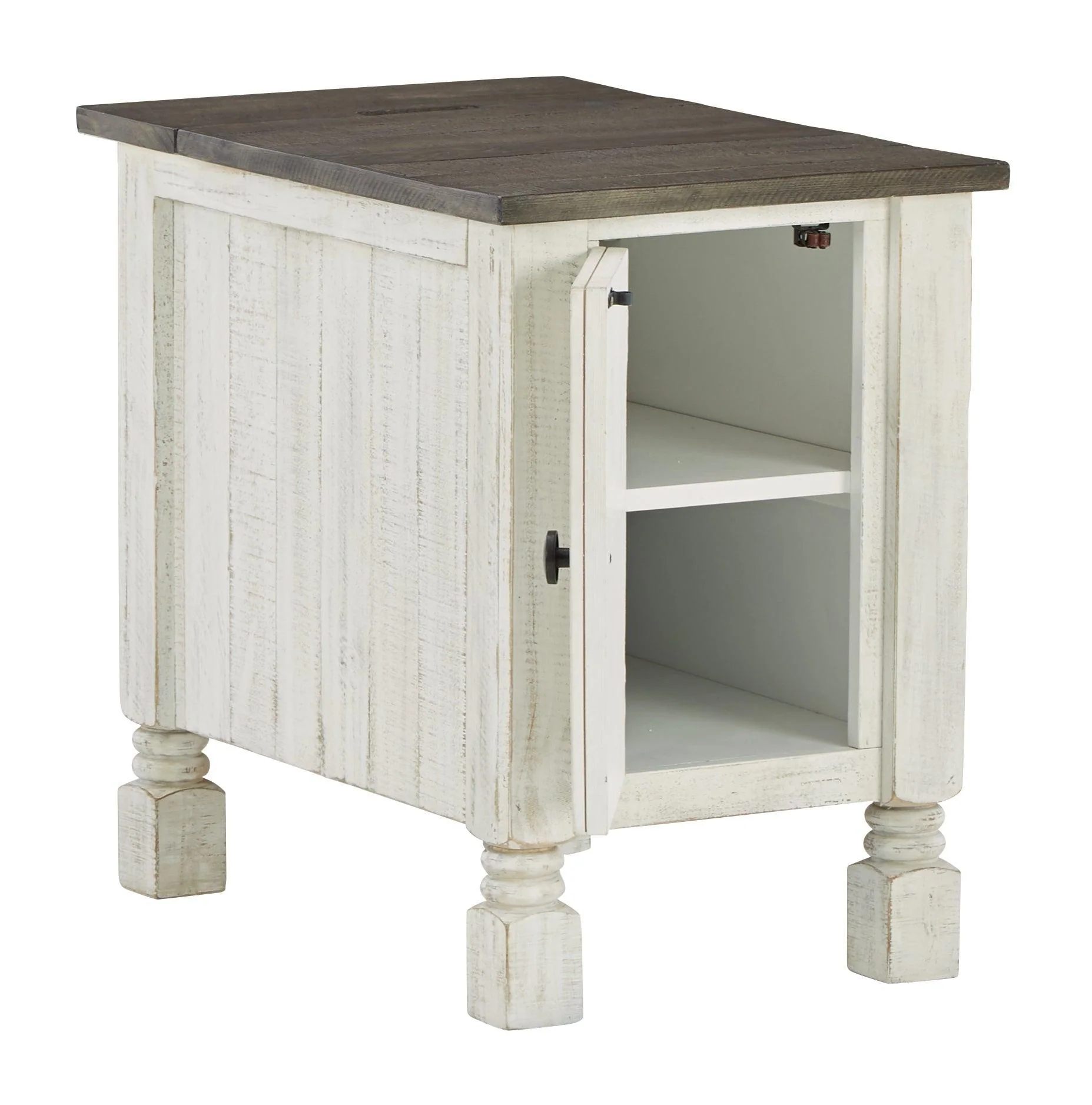 Havalance White Gray Chairside End Table - Image 3