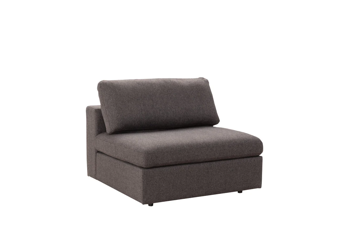 Penelope Smoke Armless Chair - Image 1