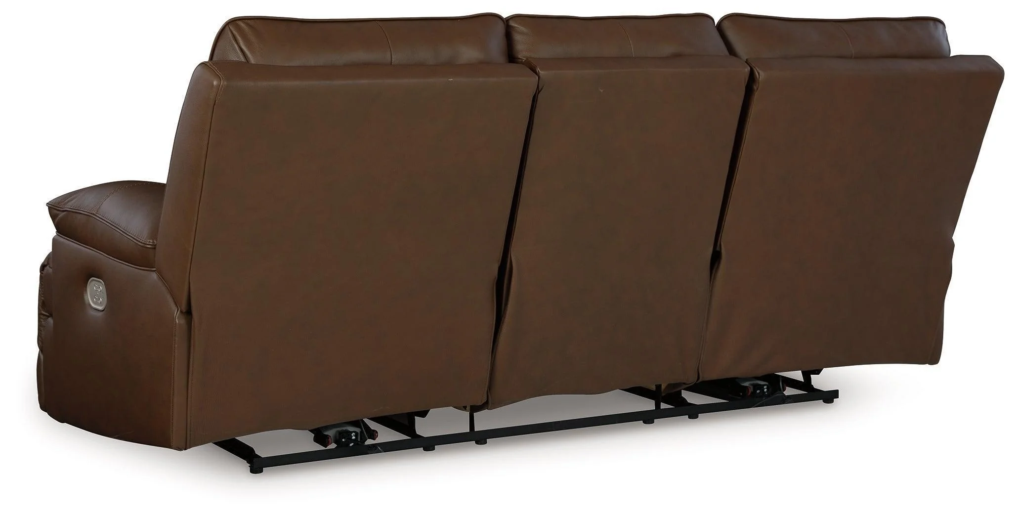 VonRyan Tobacco Leather Power Reclining Sofa - Image 2