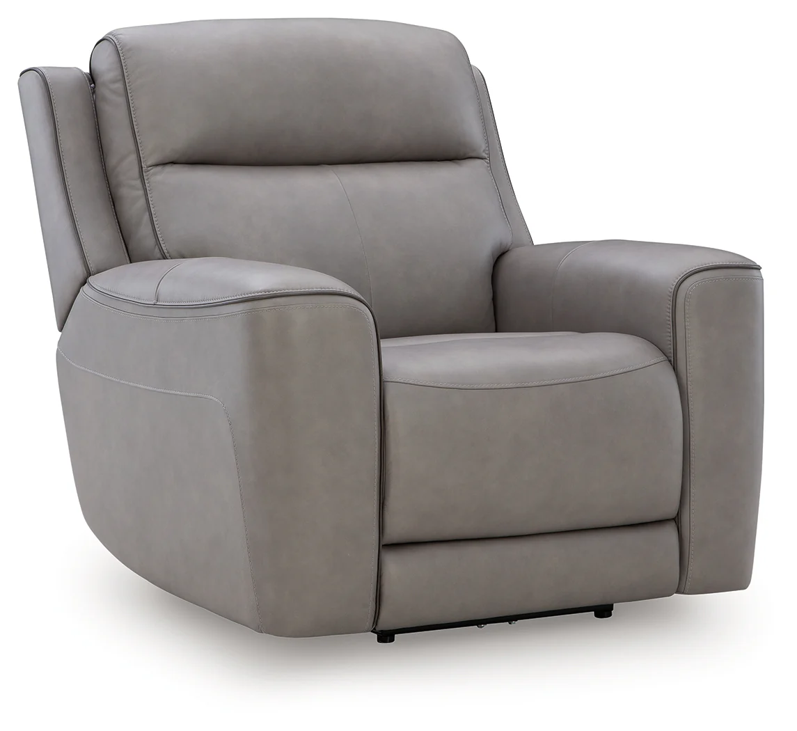 5Z-Comfort Coin Leather Power Recliner - Image 2