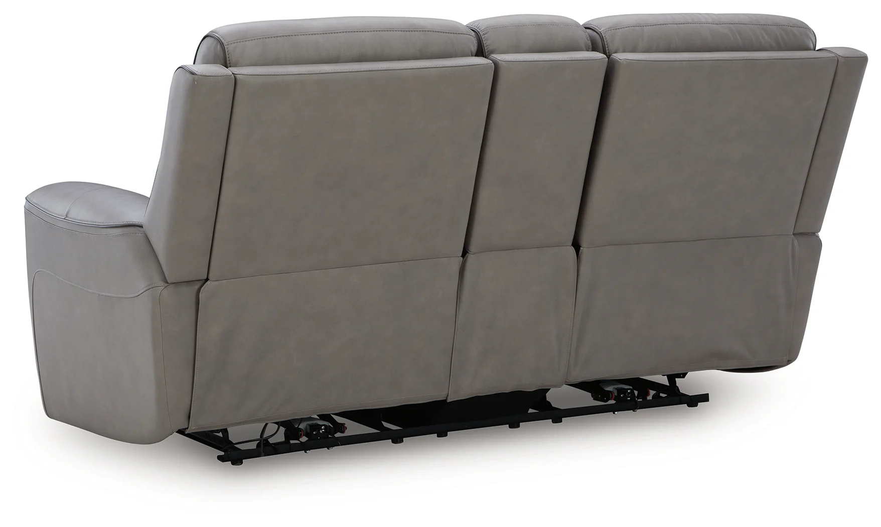 5Z-Comfort Coin Leather Power Reclining Loveseat with Console - Image 3