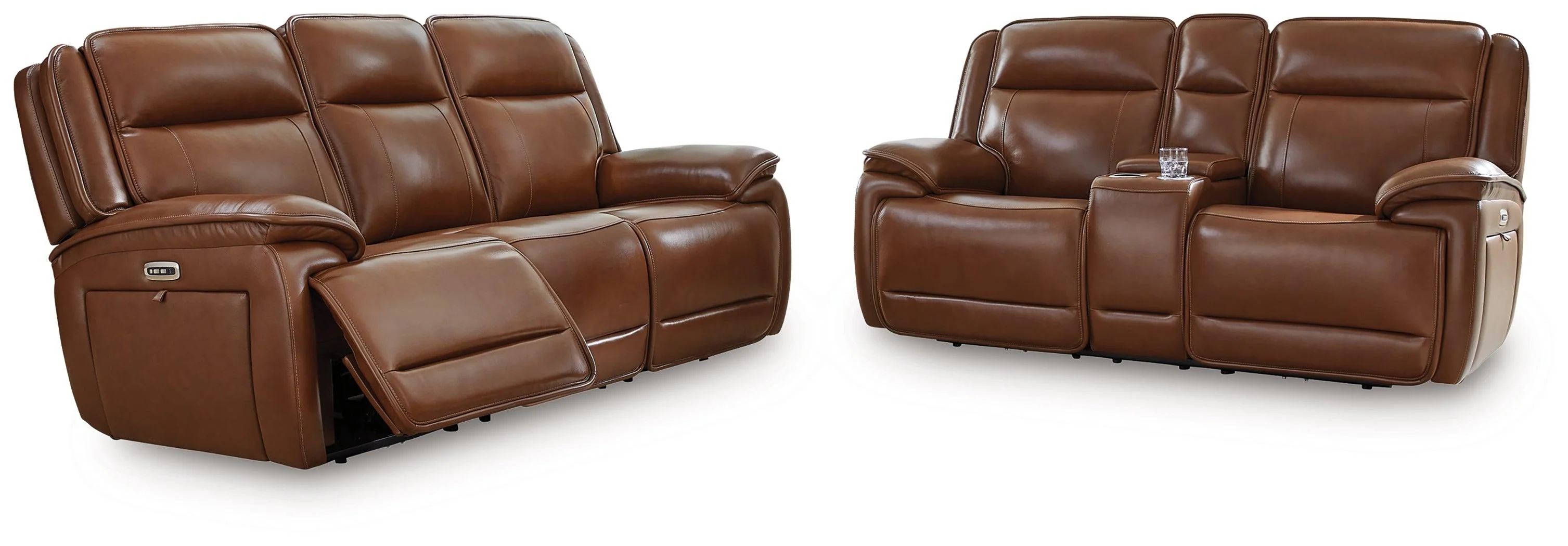 Healy Chocolate Pier Sofa and Loveseat - Image 3