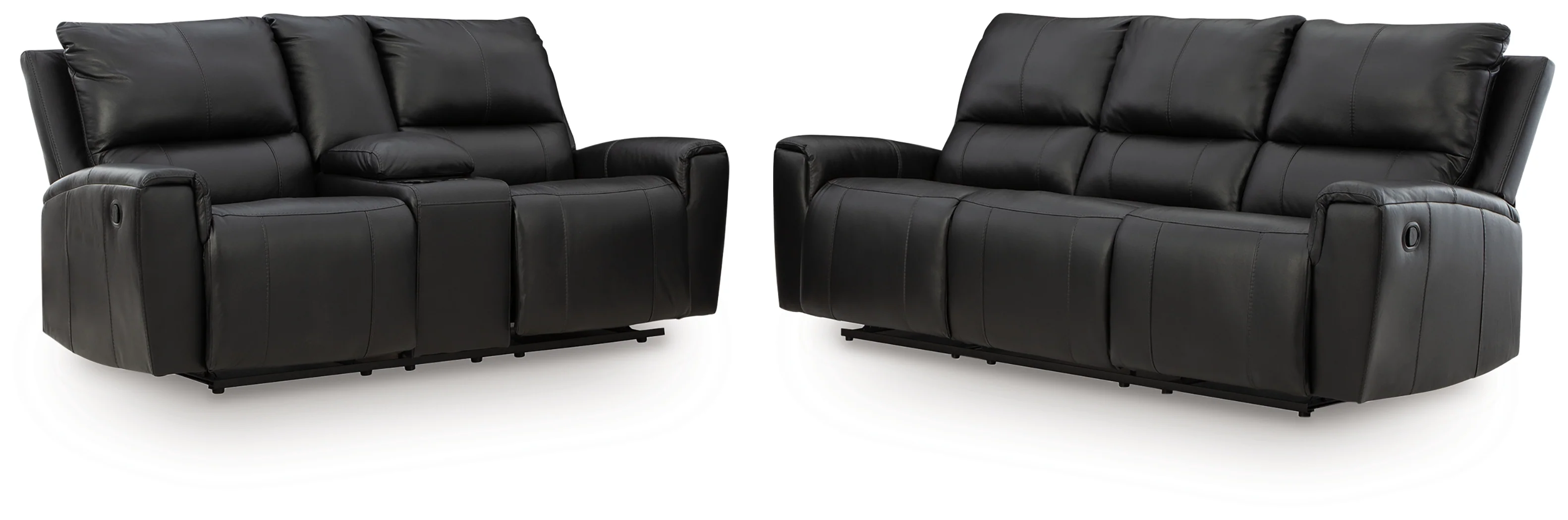 Glossmore Black Sofa and Loveseat - Image 3