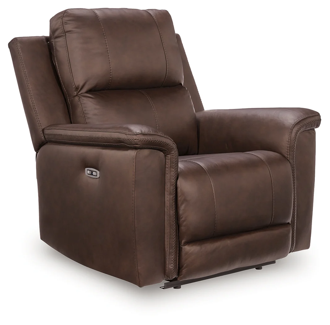 Bleckley Espresso Leather Power Recliner - Image 2