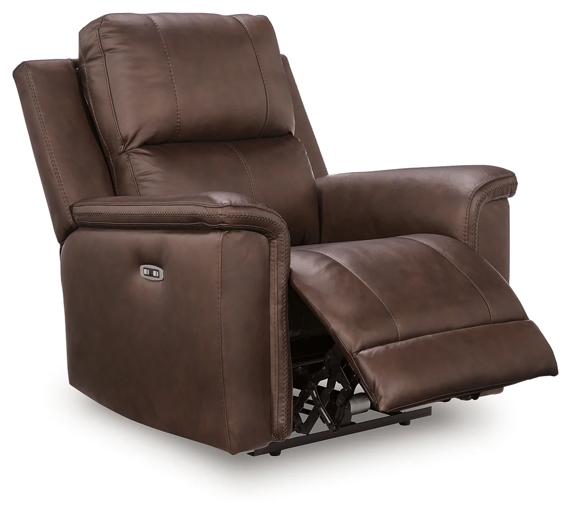 Bleckley Espresso Leather Power Recliner - Image 3
