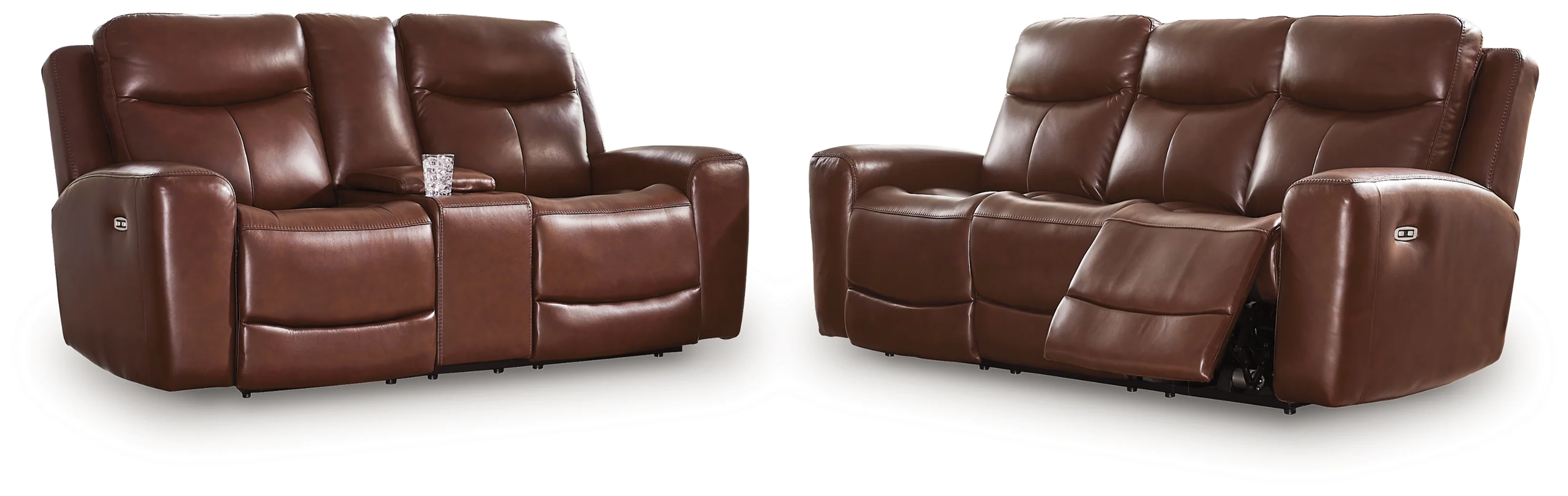 Next Mahogany Move Sofa and Loveseat - Image 3