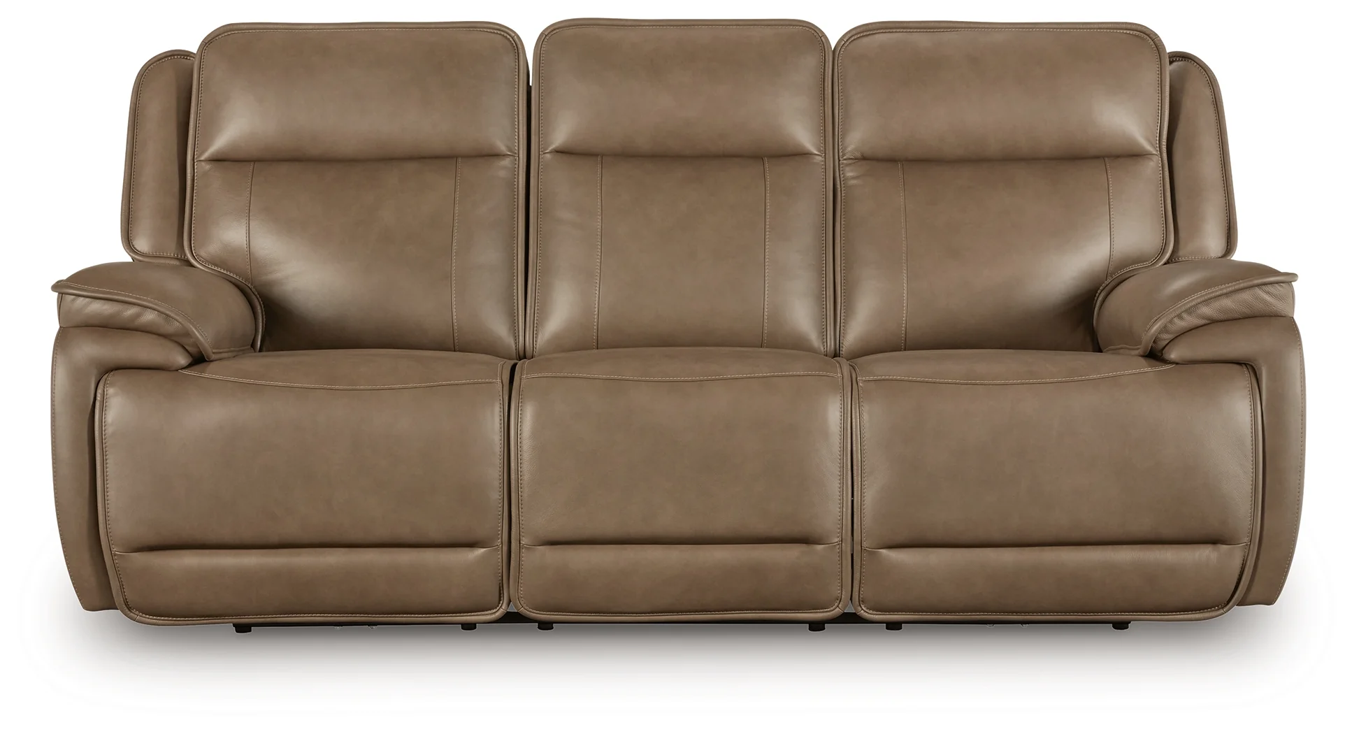 Glencroft Sahara Leather Power Reclining Sofa - Image 3