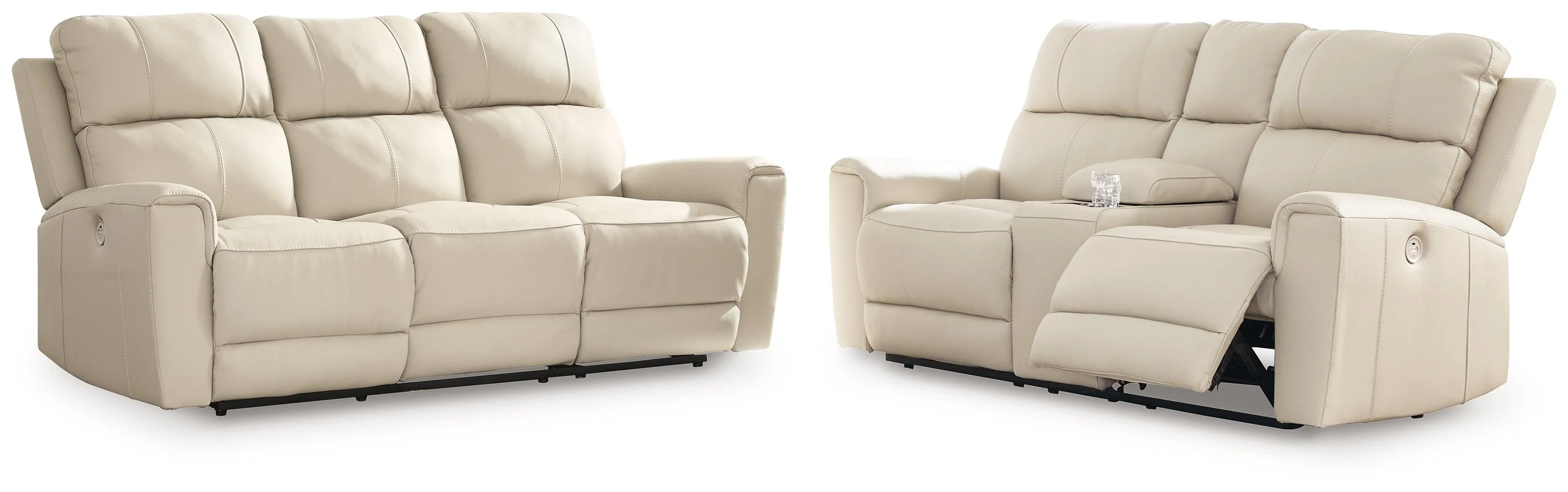 Dahlmoore Almond Sofa and Loveseat - Image 3