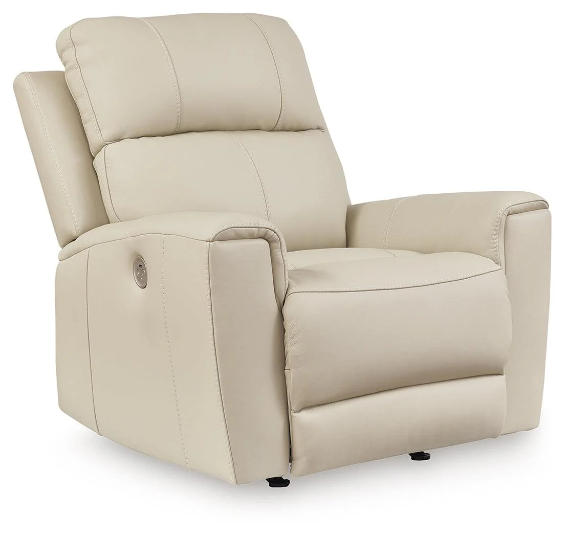 Dahlmoore Almond Leather Power Recliner - Image 2