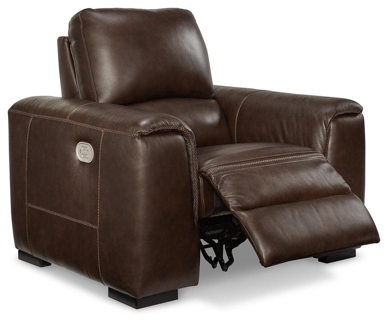 Alessandro Walnut Power Recliner - Image 3